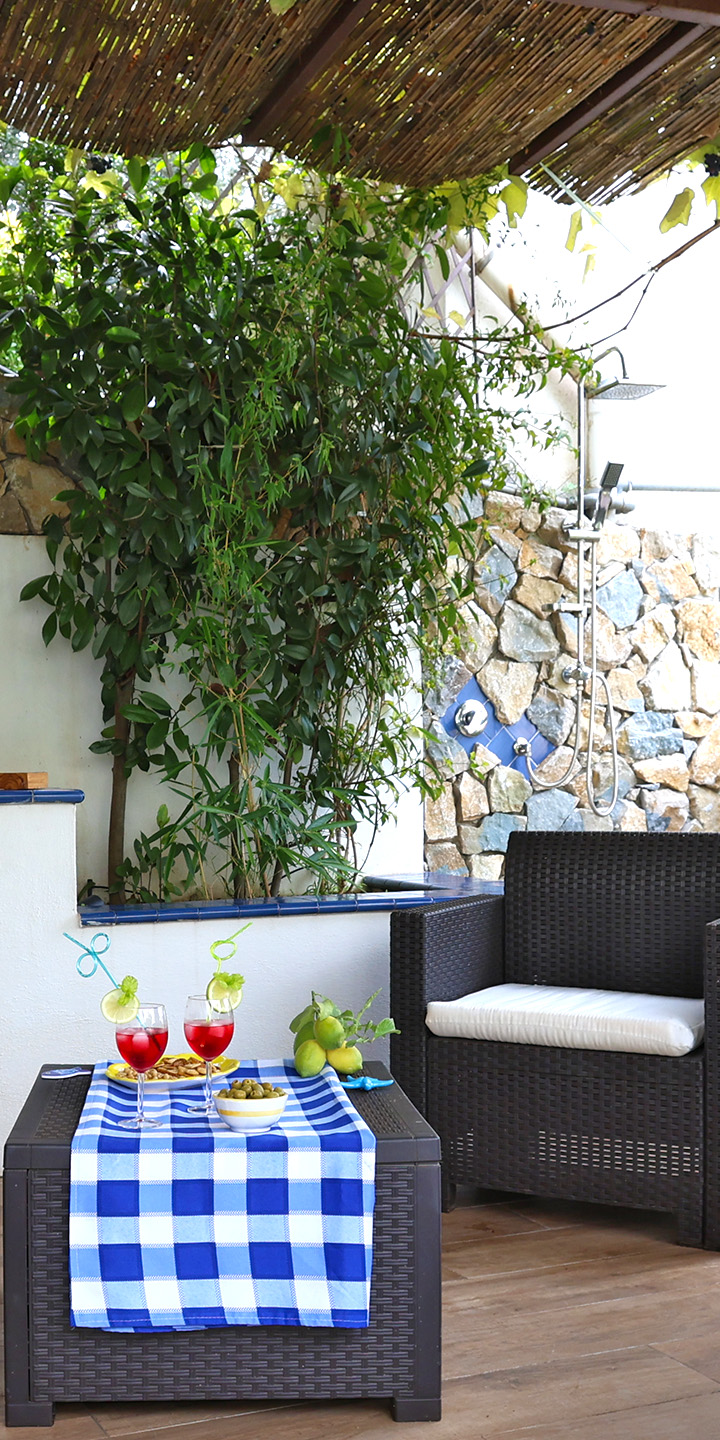 Edge of studio pool