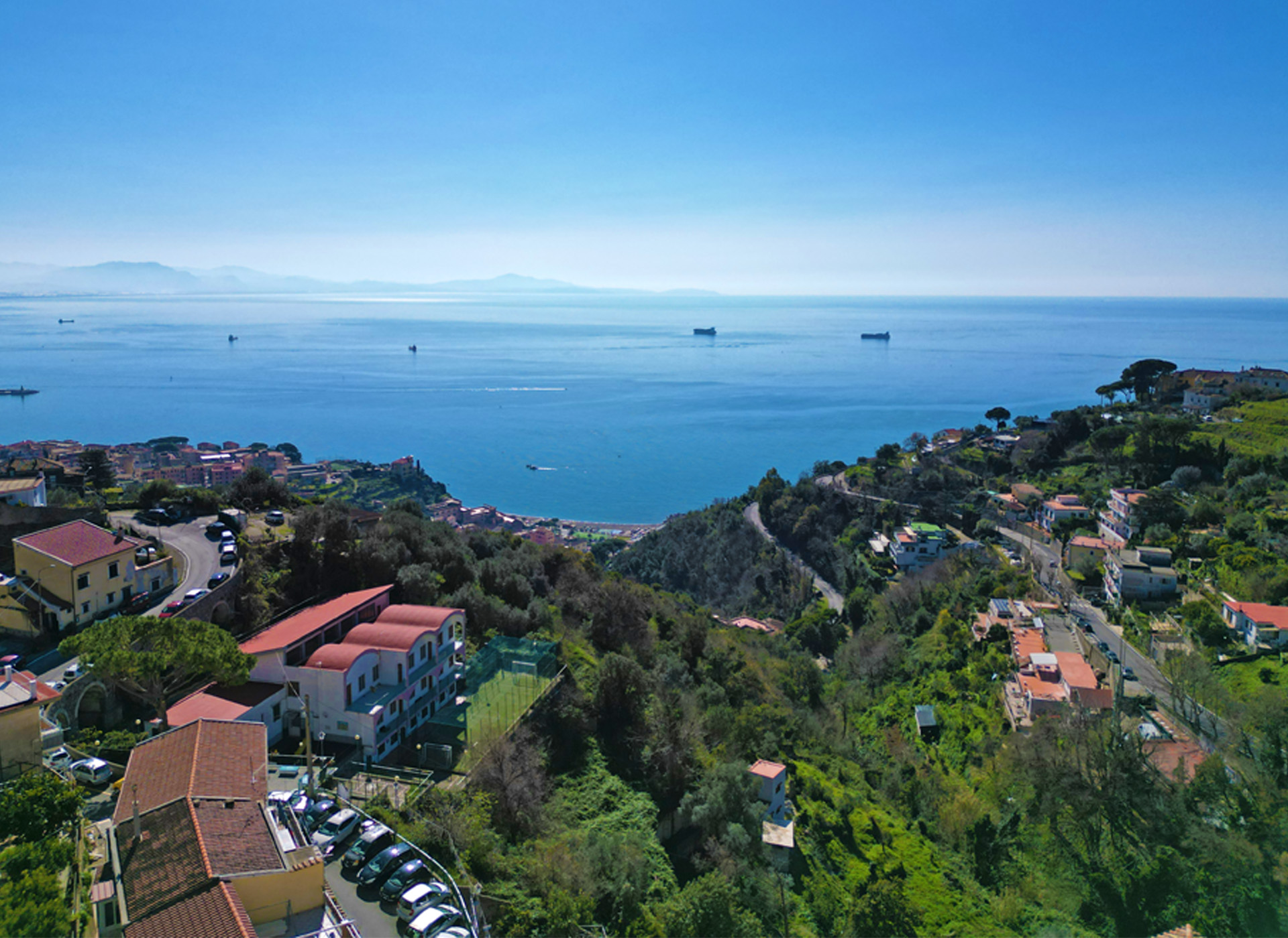 Vista dall'alto mare